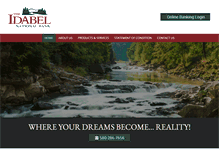 Tablet Screenshot of idabelnational.com